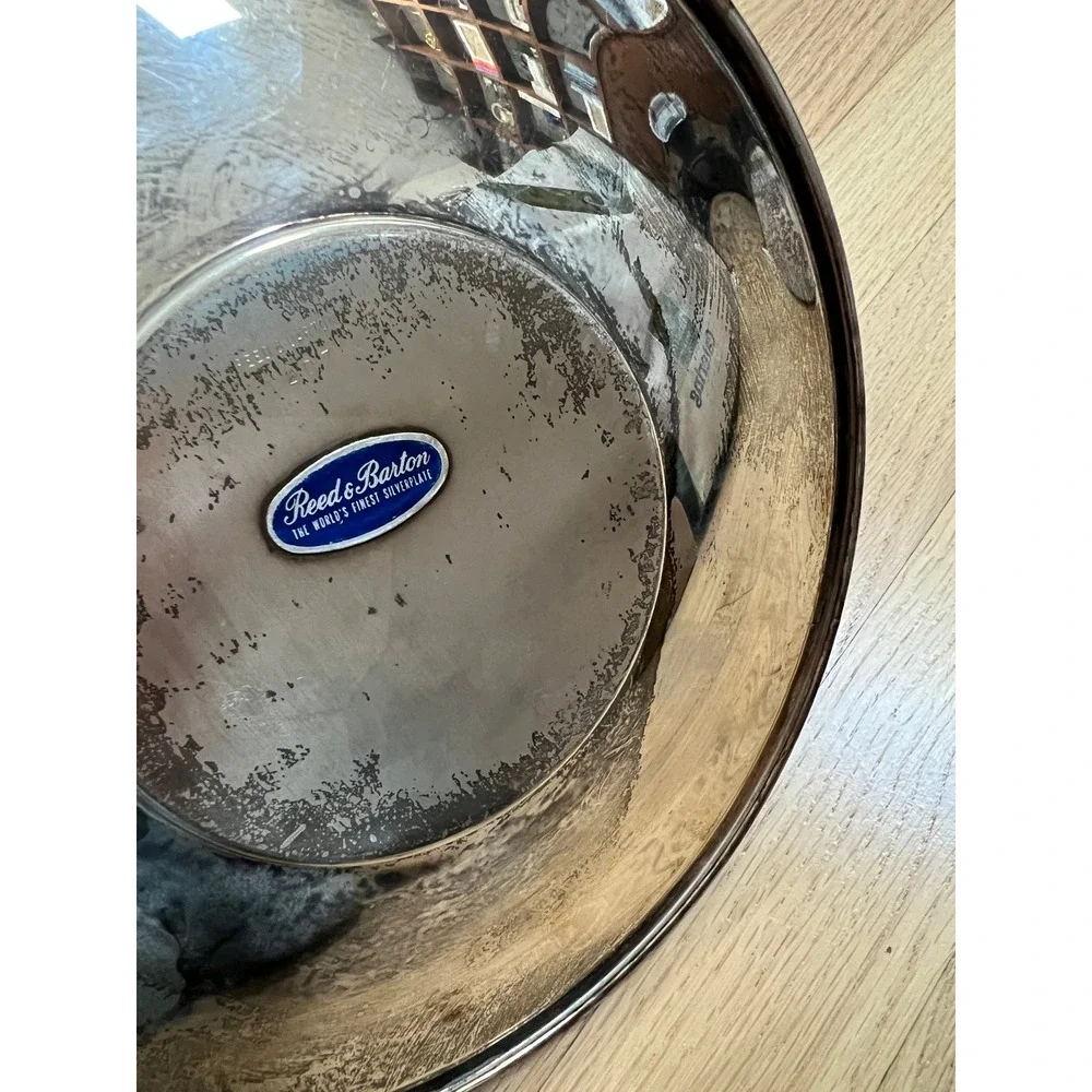 Reed & Barton Silverplate Round Serving Platter OS Silver